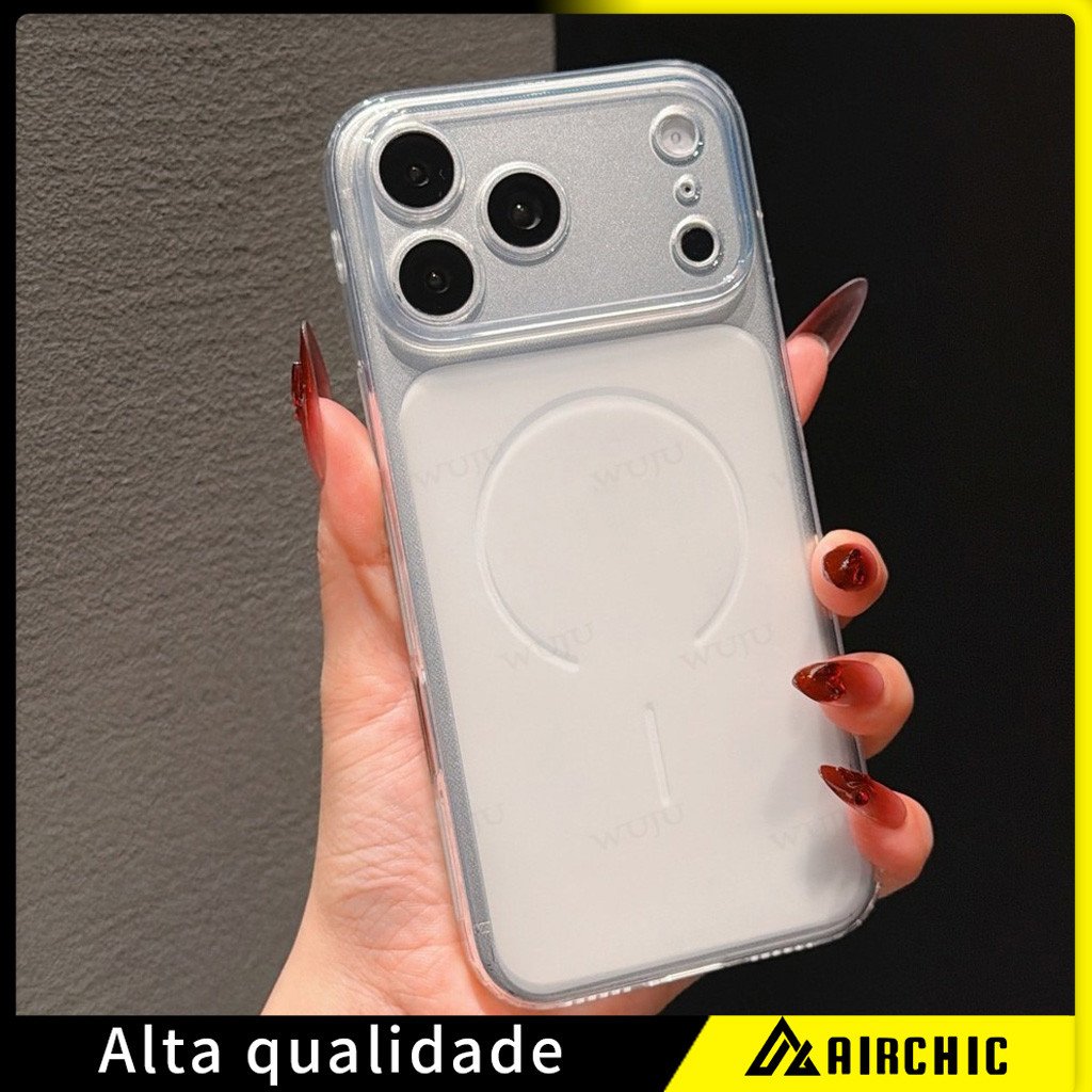 Capa TPU roxa ultrafina janela grande acabamento fosco resistente para iPhone 11 12 13 14 15 16 17ProMax