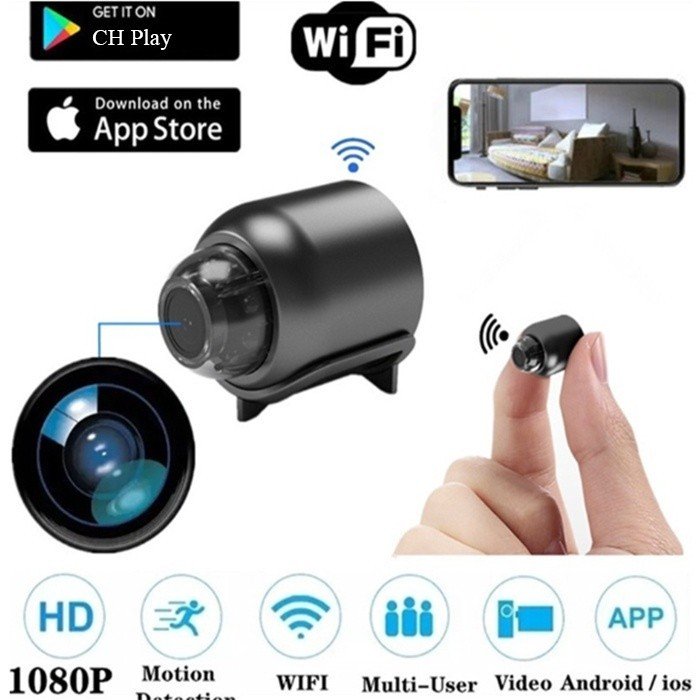 X5 Mini WiFi Sem Fio 1080P Câmera De Segurança De Vigilância Doméstica Detector De Visão Noturna
