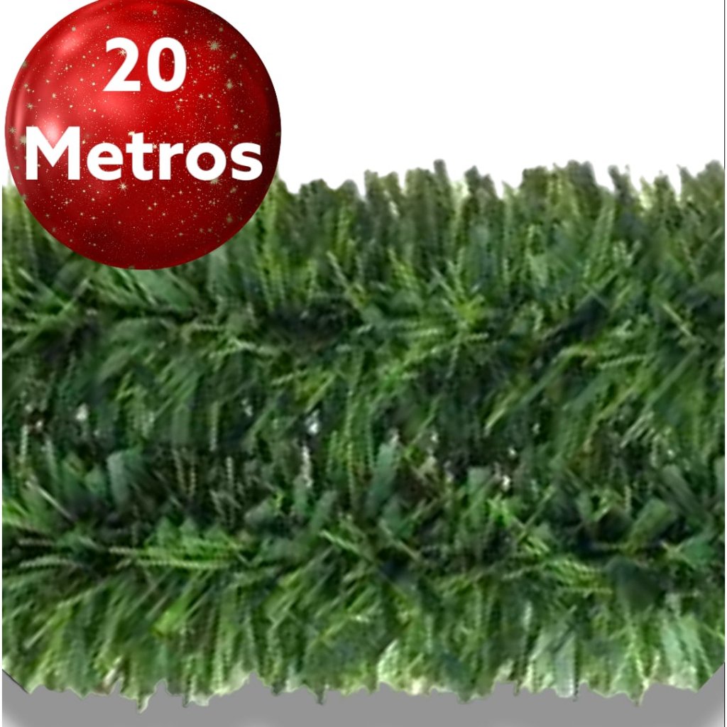Festão natal flexível decoração 20 metros artigos natalino super cheio páscoa enfeite