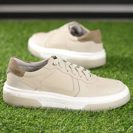 Tênis Democrata Denim Pulse Casual Leve Confortável Couro