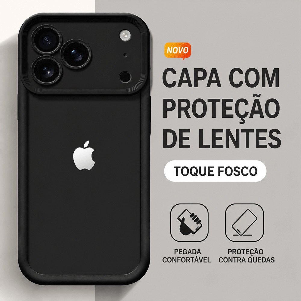 À Prova De Choque E Protege A Lente Capinha Capa Phone Logo Para IPhone 13 15 11 XR 12 14 16 17 Normal Air Plus Pro Max