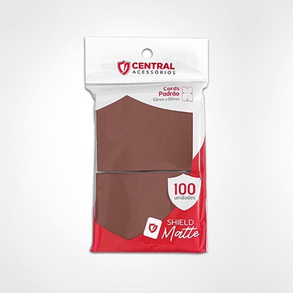 Central Shield Matte 100un Cartas Pokémon Magic Marrom Claro