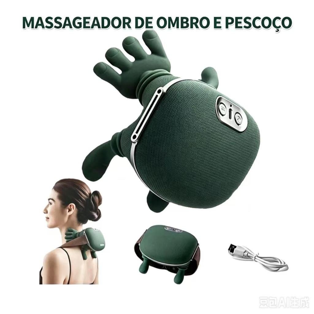 Massageador de Pescoço Relaxamento Tensão Ombro Mãos Massagem Alívio Portátil