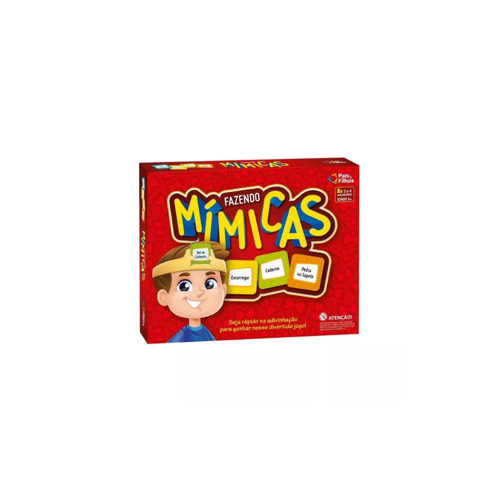 Jogo de Cartas Fazendo Mimicas Educativo - Pais & Filhos