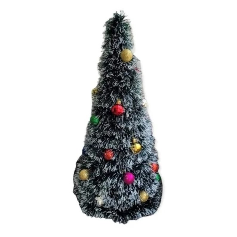 kit Pinheiro De Natal verde Com 18 bolinhas Árvore Natalina Completo 50 Cm Enfeite Decoração Top