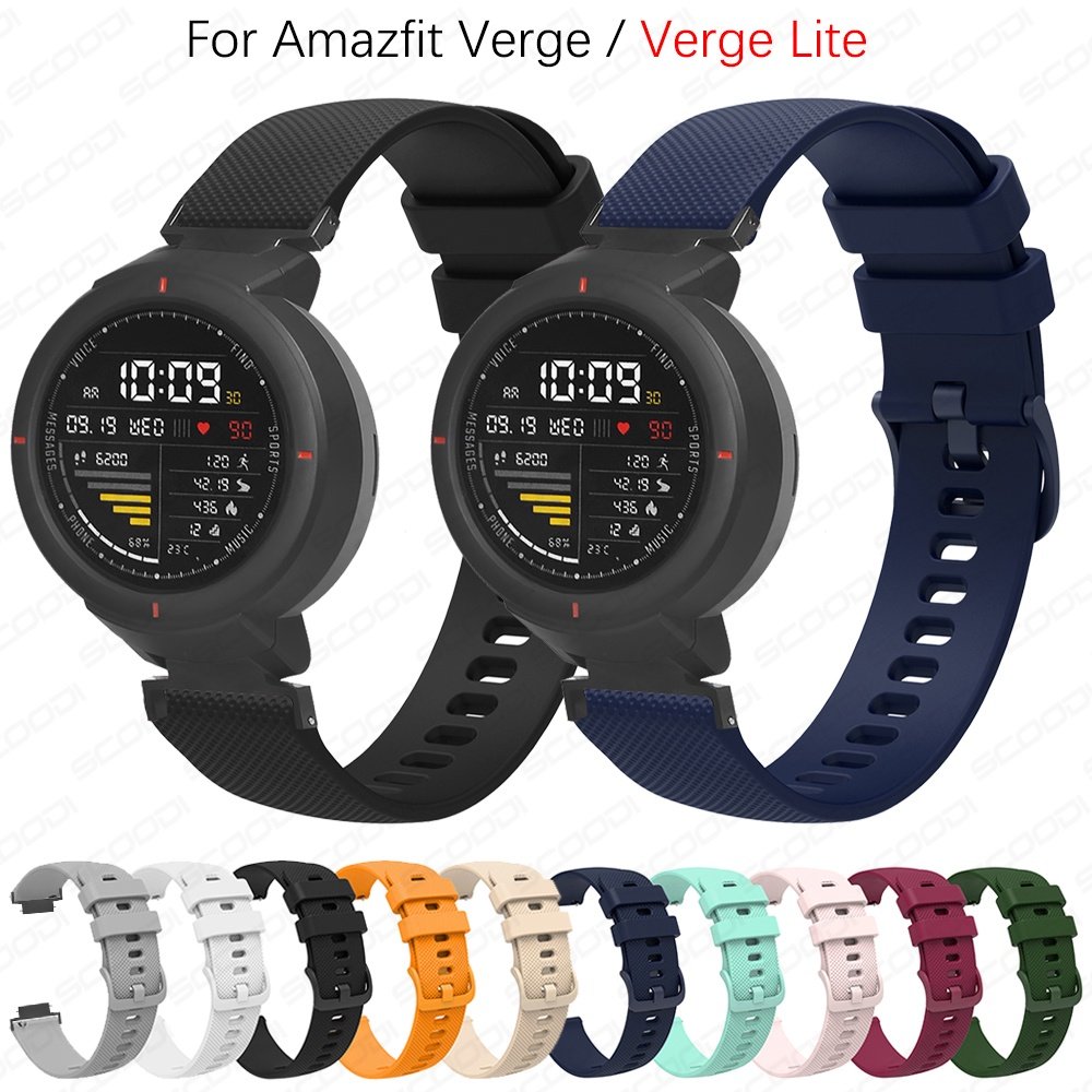 Pulseira De Silicone Flexível Para Relógio Huami Amazfit Verge/Lite SmartBand