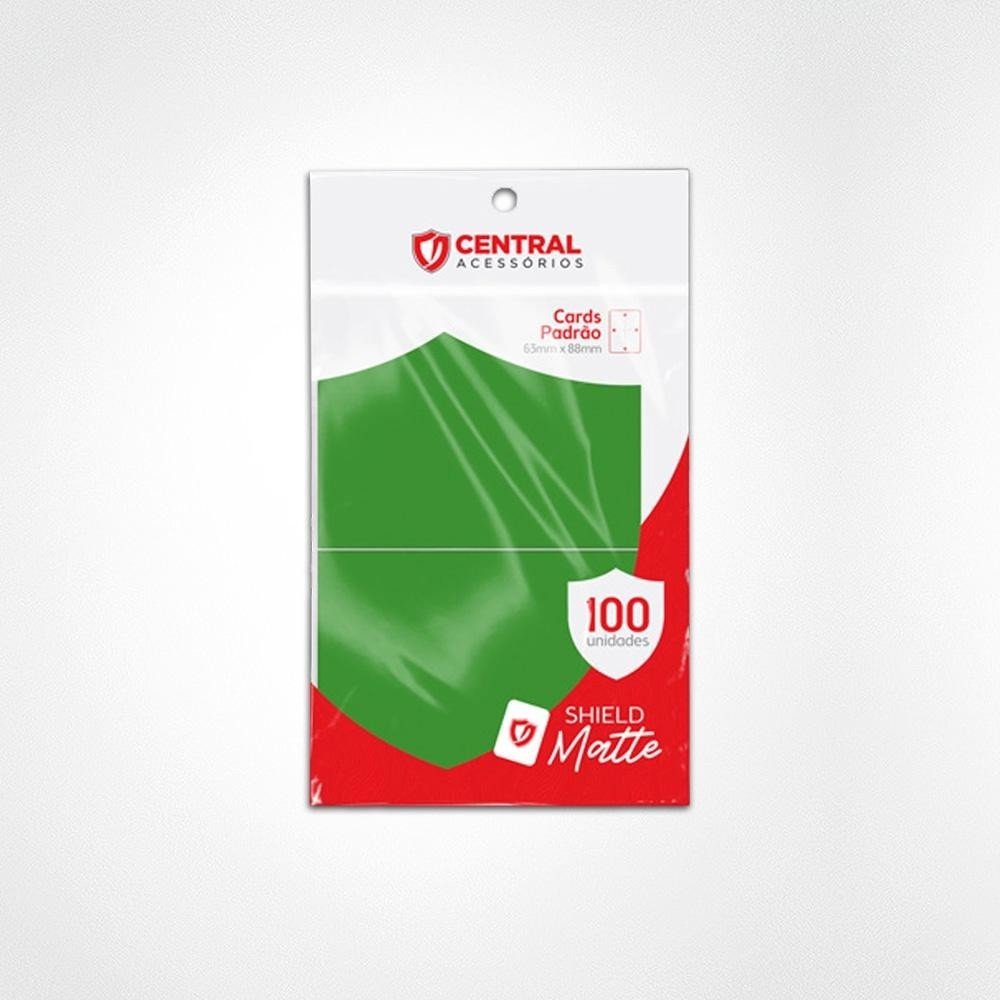 Central Shield Matte 100 un Para Cartas Pokémon Magic Verde
