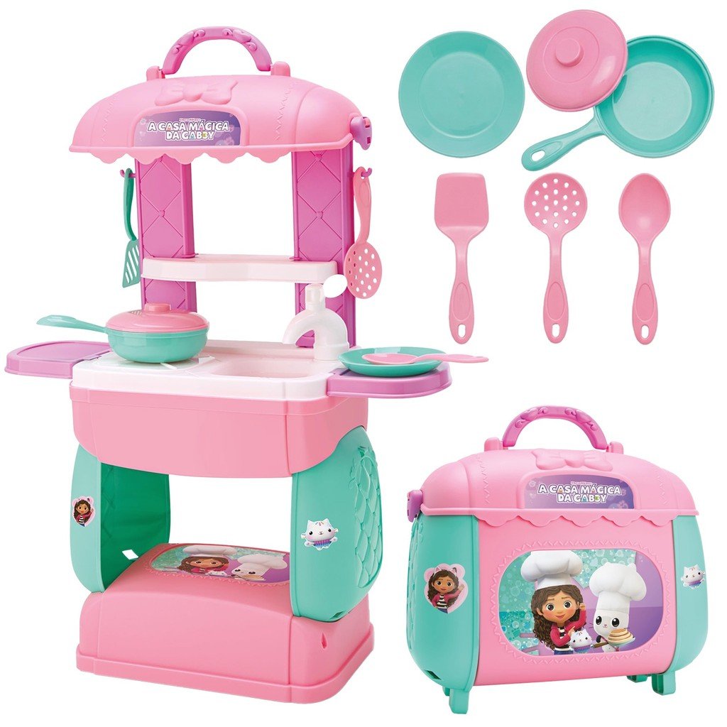 Cozinha De Brinquedo Infantil Completa Casa Mágica Da Gabby Com Acessórios - Bambola
