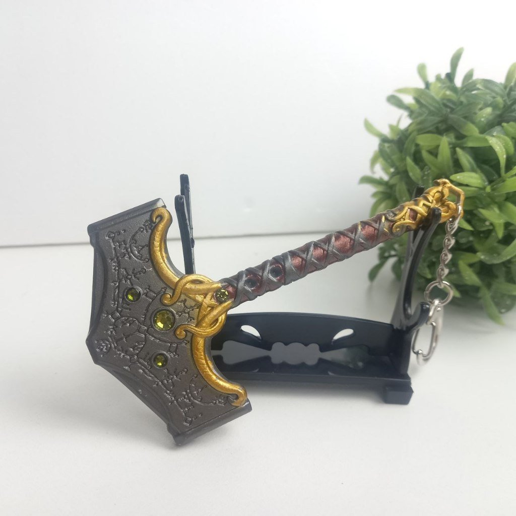 Chaveiro Miniatura Mjölnir God of War